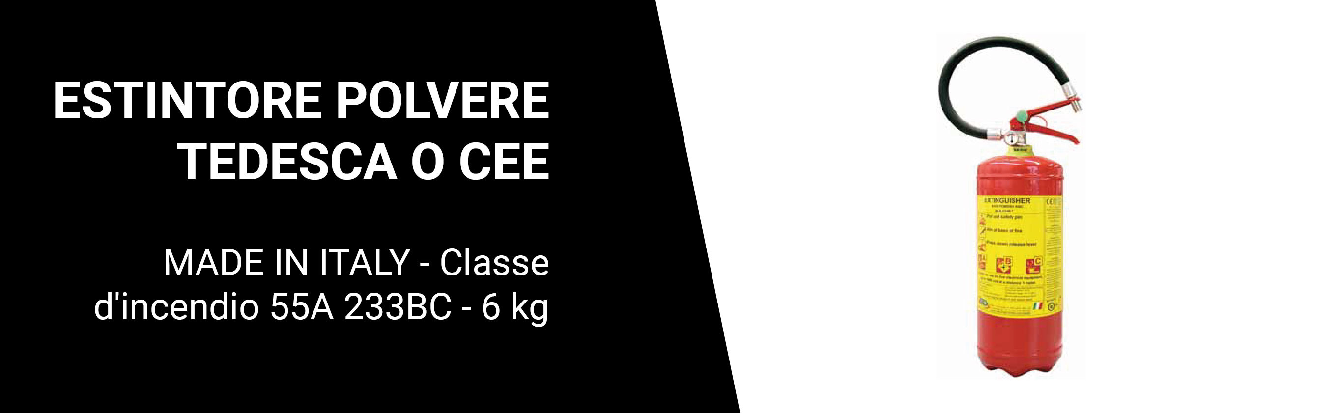 ESTINTORE POLVERE TEDESCA O CEE - KG 6